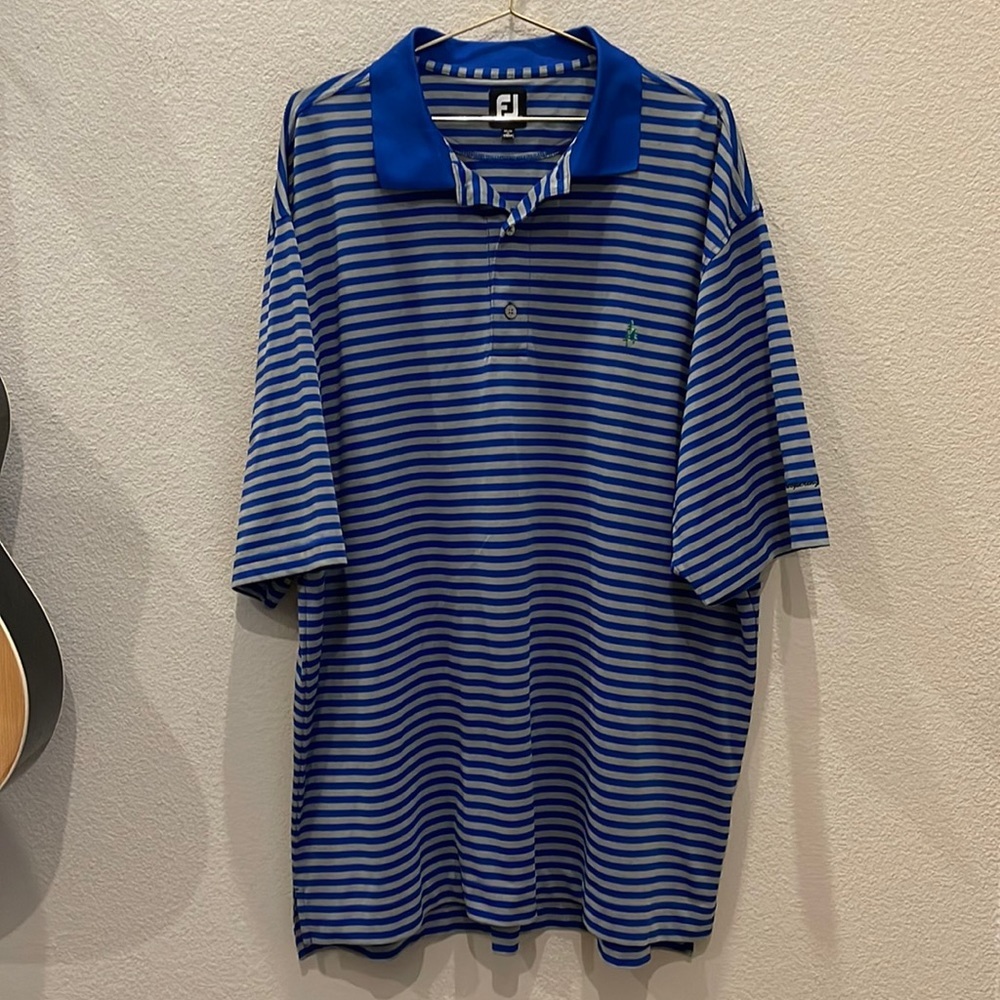 FootJoy Striped Short Sleeve Golf Polo Size XXL